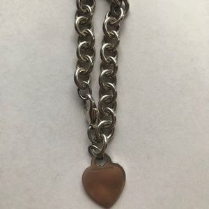 Tiffany & Co Heart Tag Charm Bracelet
